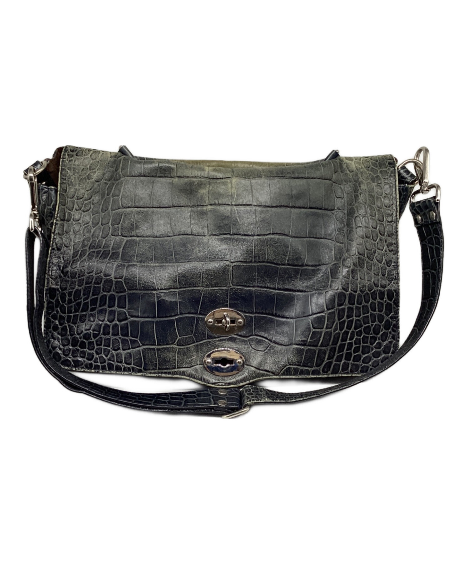 中古・古着通販】ZANELLATO (ザネラート) POSTINA クロコ型押し2way 