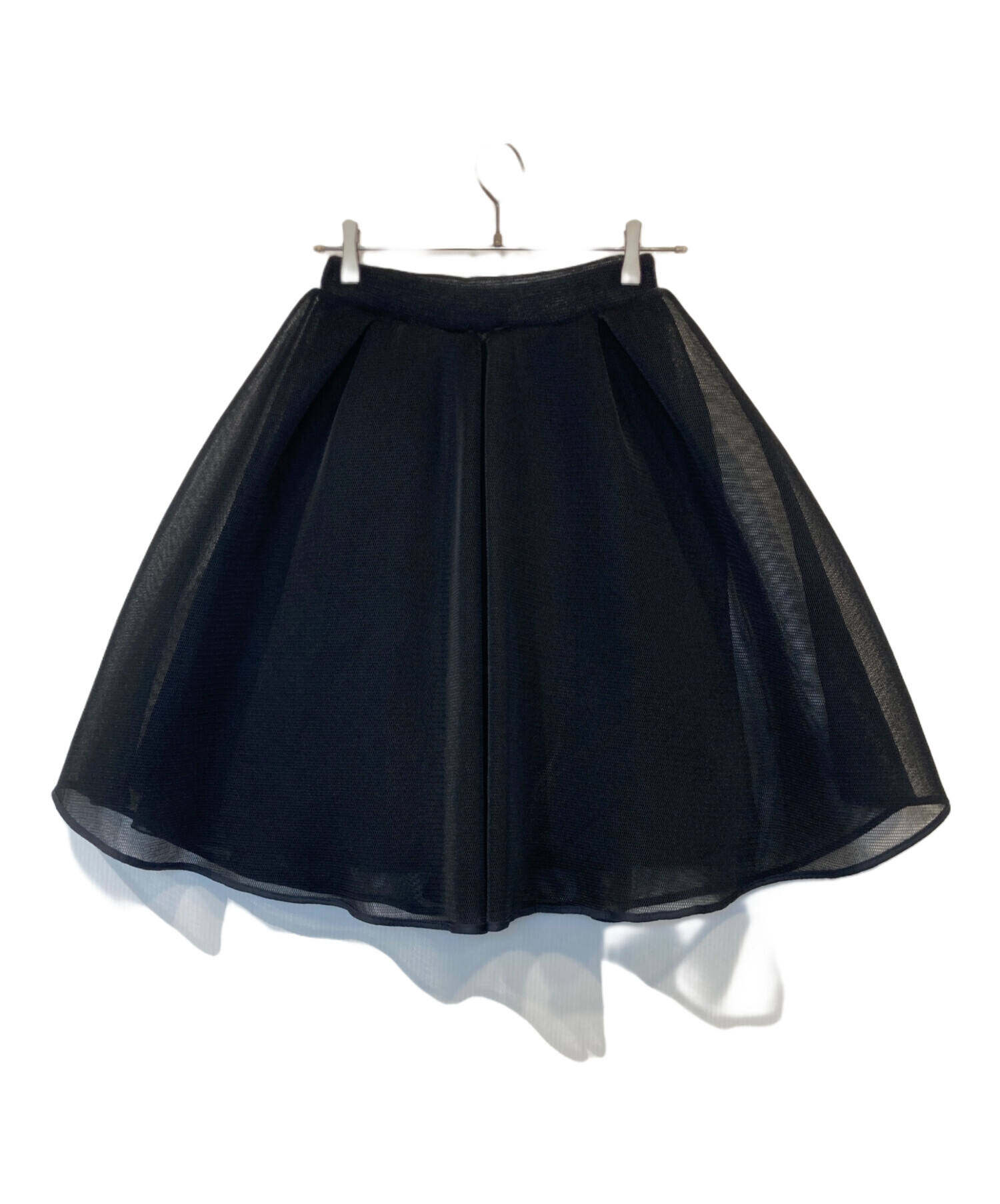 38美品　repetto チュール　フレアスカート 中古・古着通販】Repetto (レペット) メッシュフレアスカート ブラック