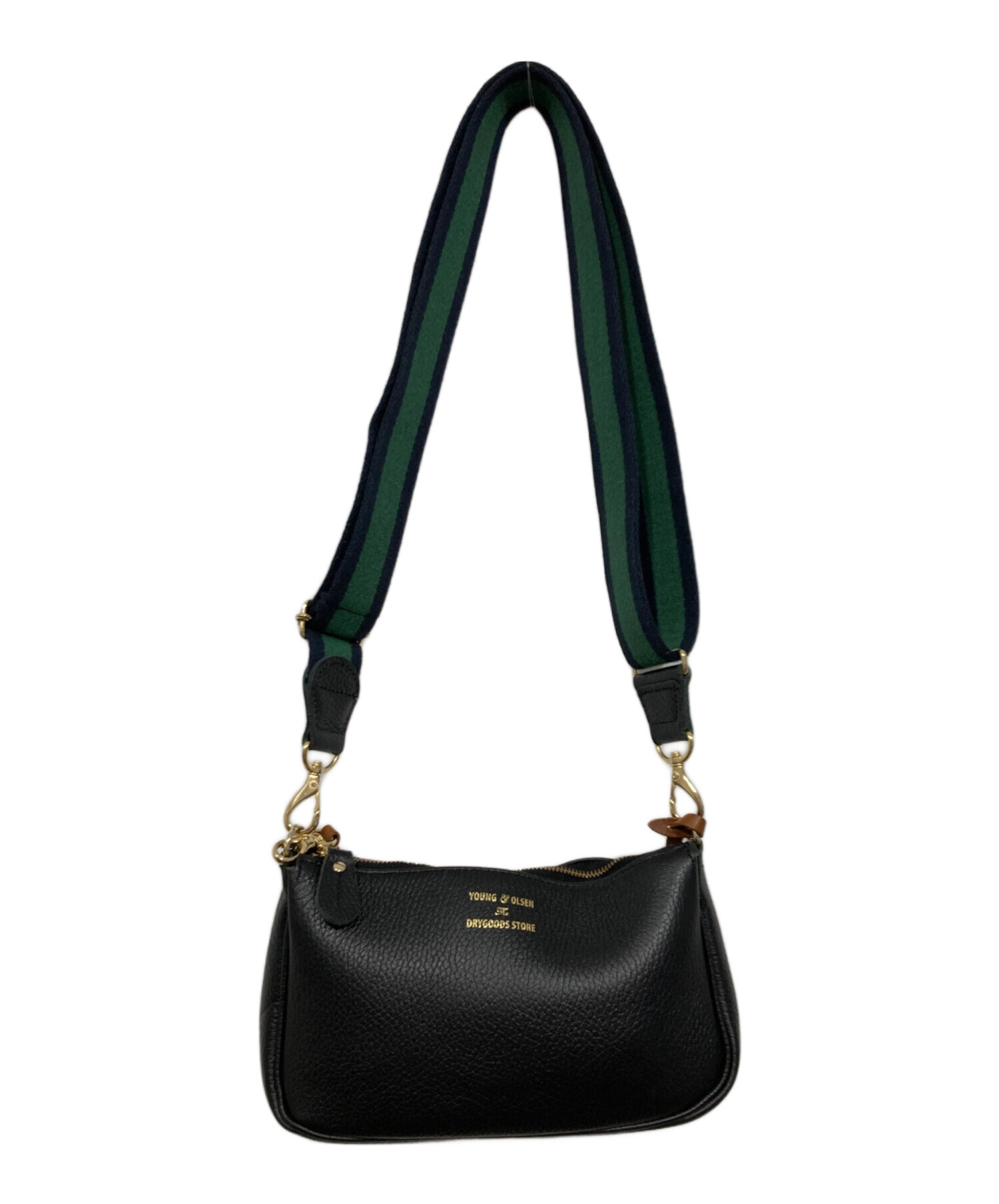 バッグ 【YOUNG & OLSEN】別注ストラップ付き2WAYポーチ ブラック