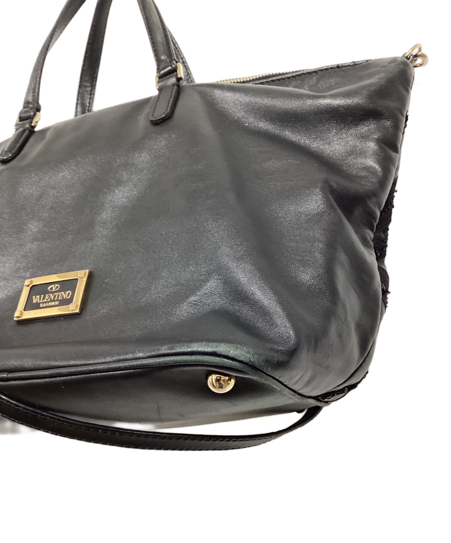 中古・古着通販】VALENTINO (ヴァレンティノ) レザースパンコール2WAY 