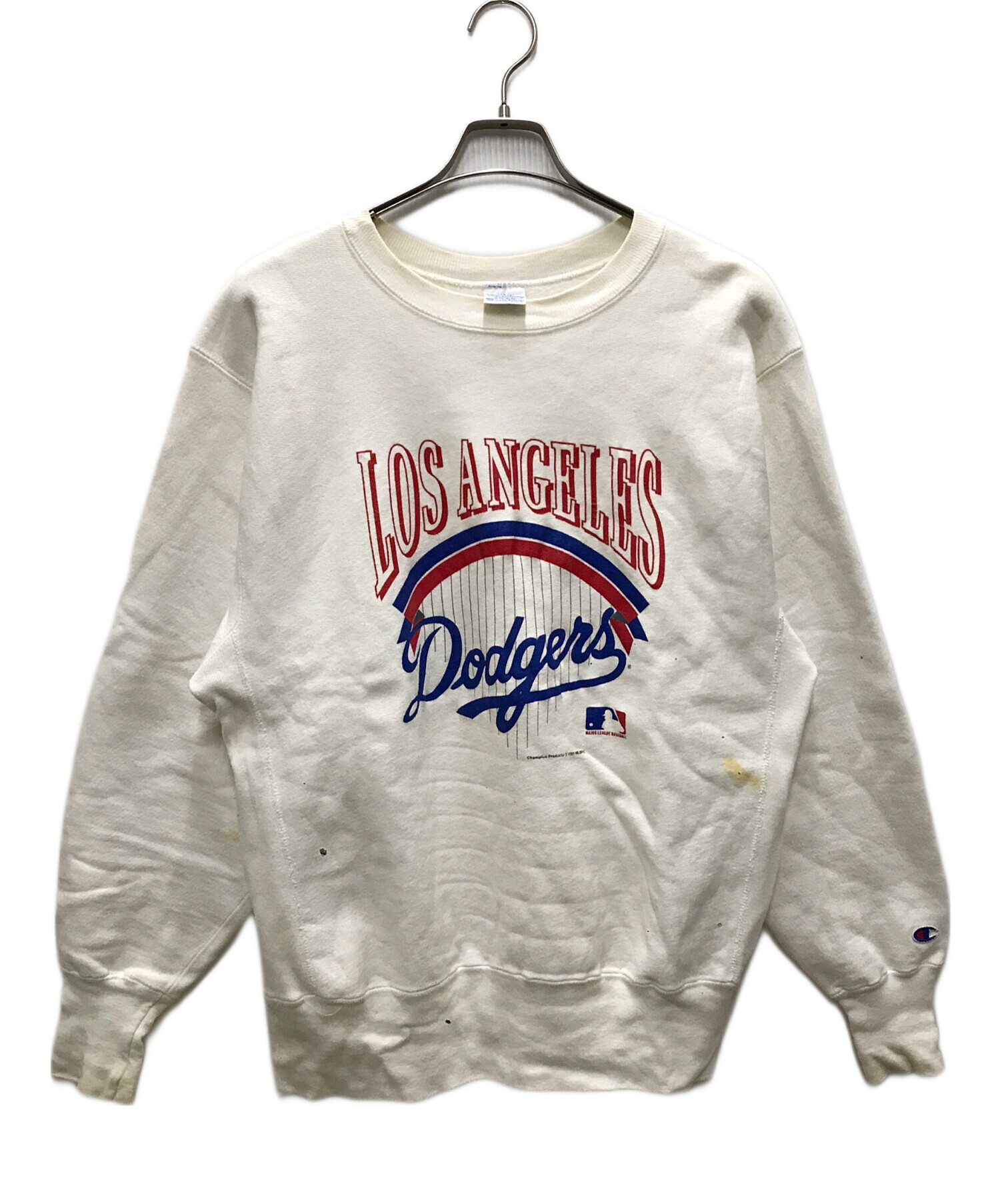 悶絶スペシャル 90s チャンピオン ドジャース デカロゴ リバースウィーブ L 中古・古着通販】Champion (チャンピオン) 90`Sドジャースリバース