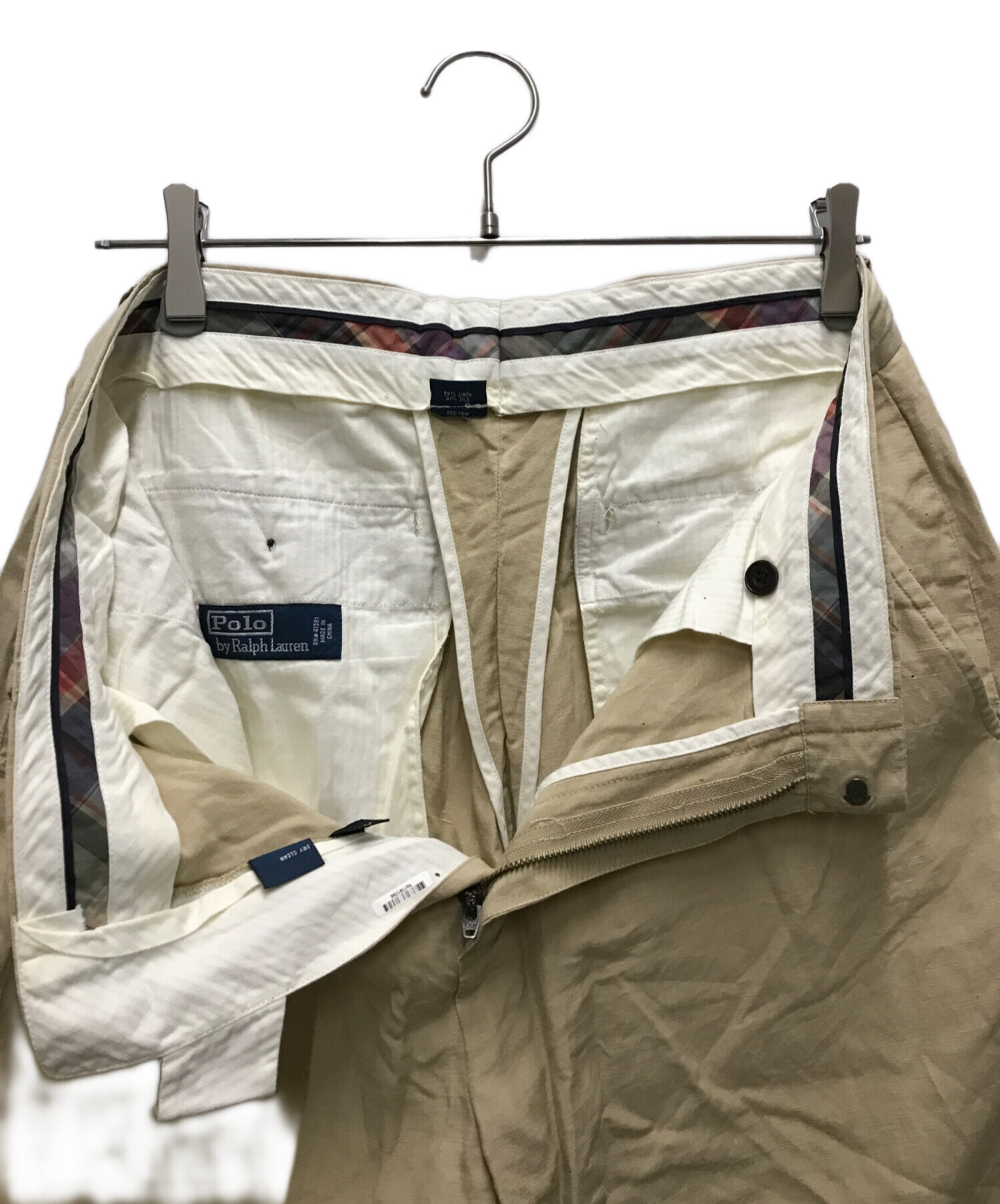 90's polo ralph lauren シルクリネン ペイント パンツ 中古・古着通販】POLO RALPH LAUREN (ポロ・ラルフローレン) 90s