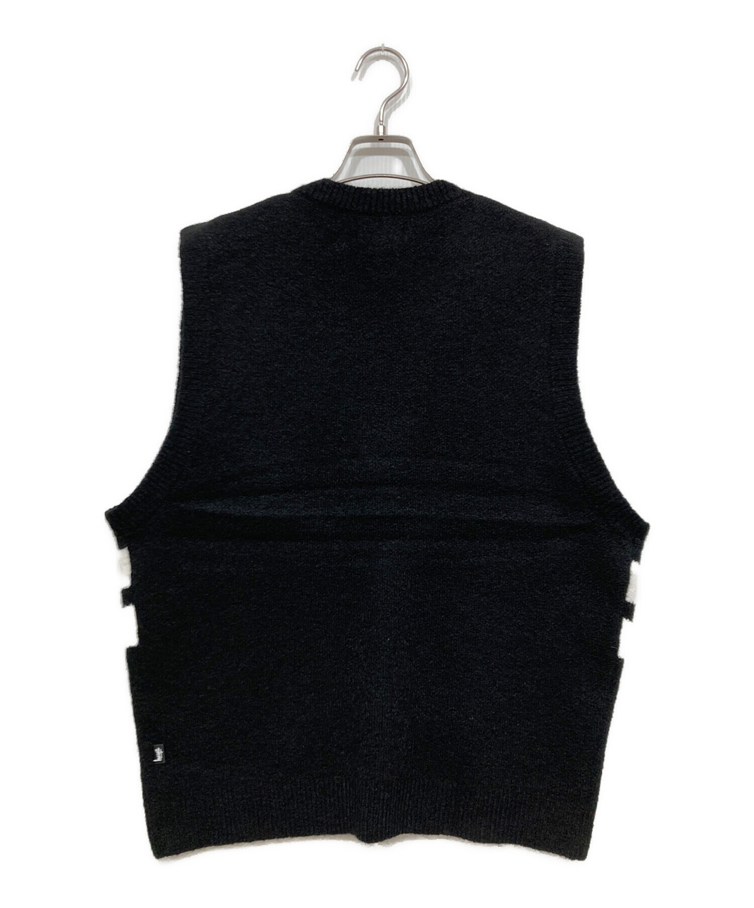 中古・古着通販】stussy (ステューシー) BRUSHED MOHAIR VEST ブラック 