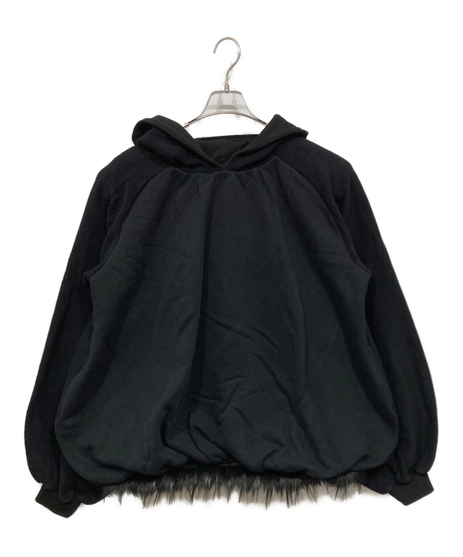 中古・古着通販】DINO WORKS (ディノワークス) egg hoodie ブラック 
