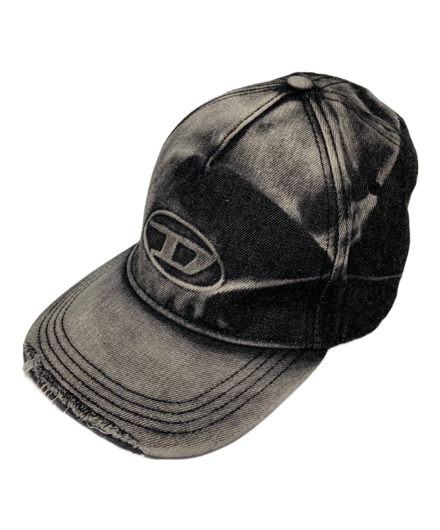 中古・古着通販】DIESEL (ディーゼル) Dロゴエンボスキャップ ブラック