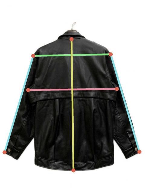 【新品未使用】PAMEO POSE2wayレザージャケット PAMEO POSE 2way Leather Rider jacket coat （ブラック