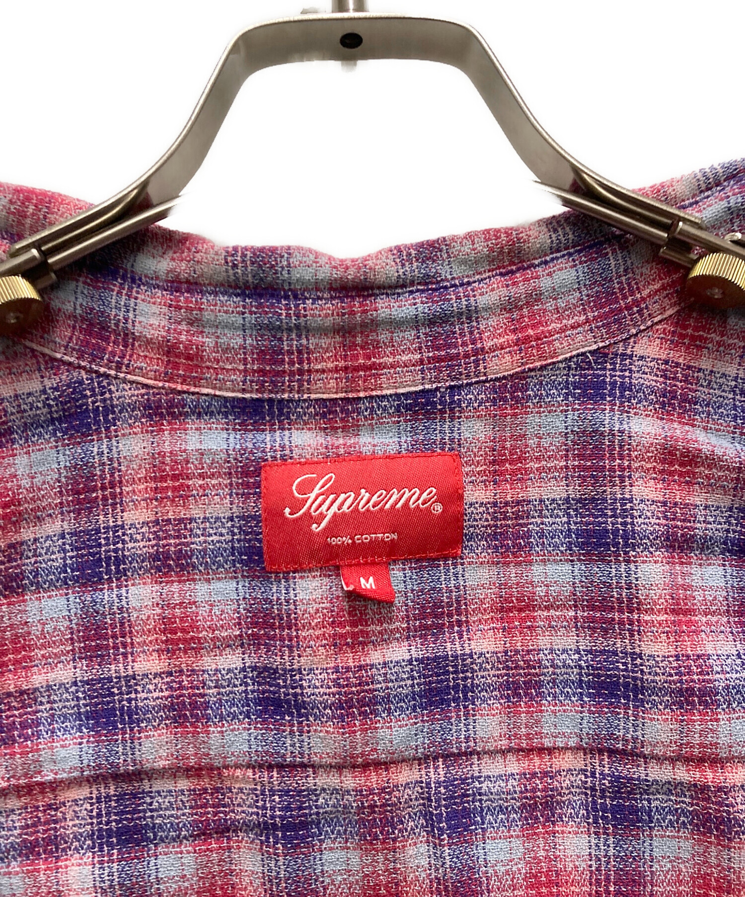 中古・古着通販】Supreme (シュプリーム) Loose Fit Mini Plaid S/S 