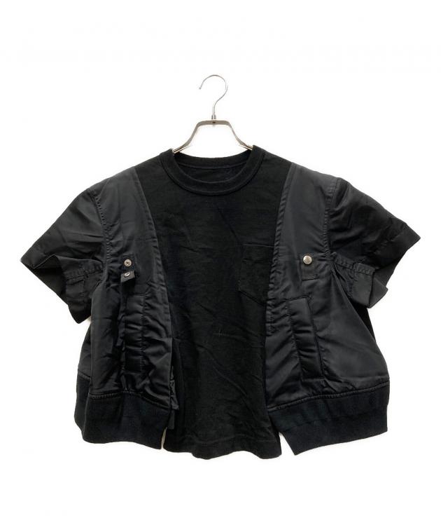 中古・古着通販】sacai (サカイ) Nylon Twill x Cotton Jersey T-Shirt