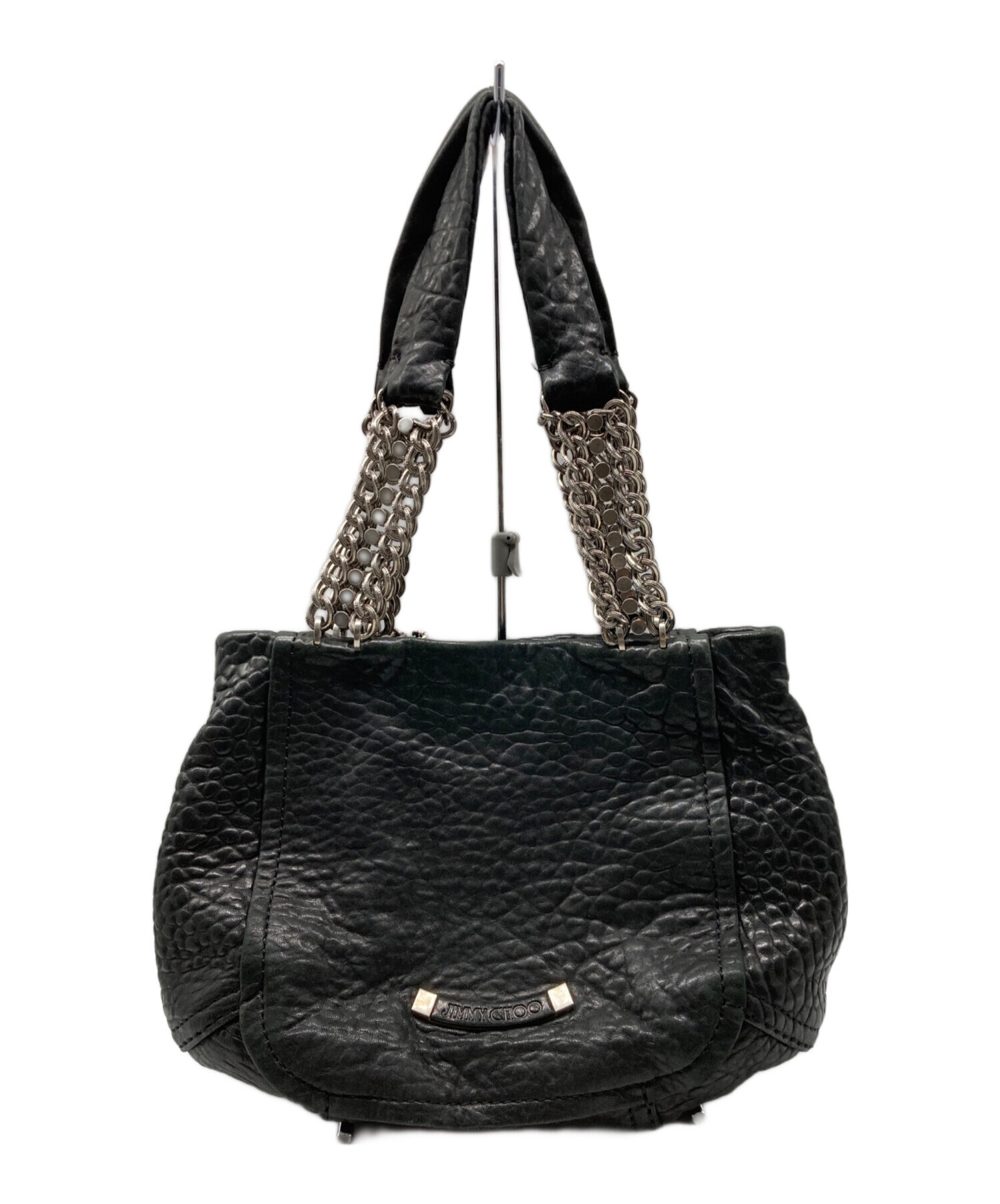 中古・古着通販】JIMMY CHOO (ジミーチュウ) レザーチェーントート 