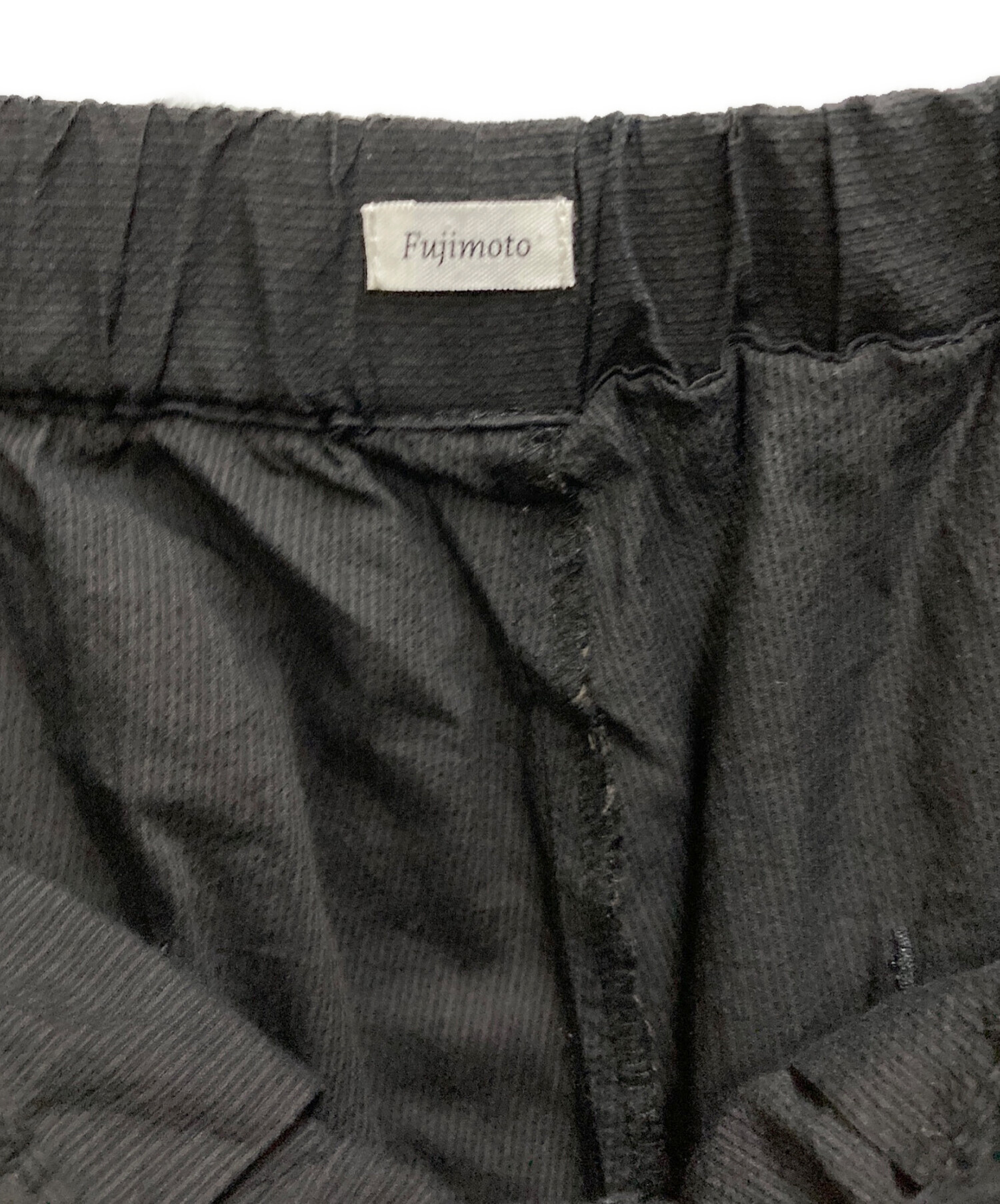 中古・古着通販】fujimoto (フジモト) Natural H.C Trousers ブラック
