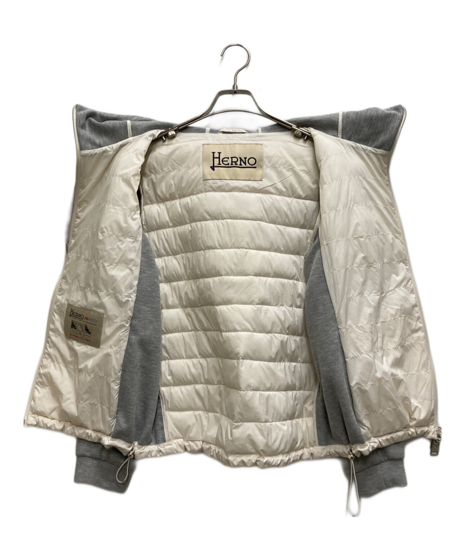 【美品】HERNO ハイブリッドパーカー 48サイズ 中古・古着通販】HERNO (ヘルノ) ハイブリッドライトダウンパーカー