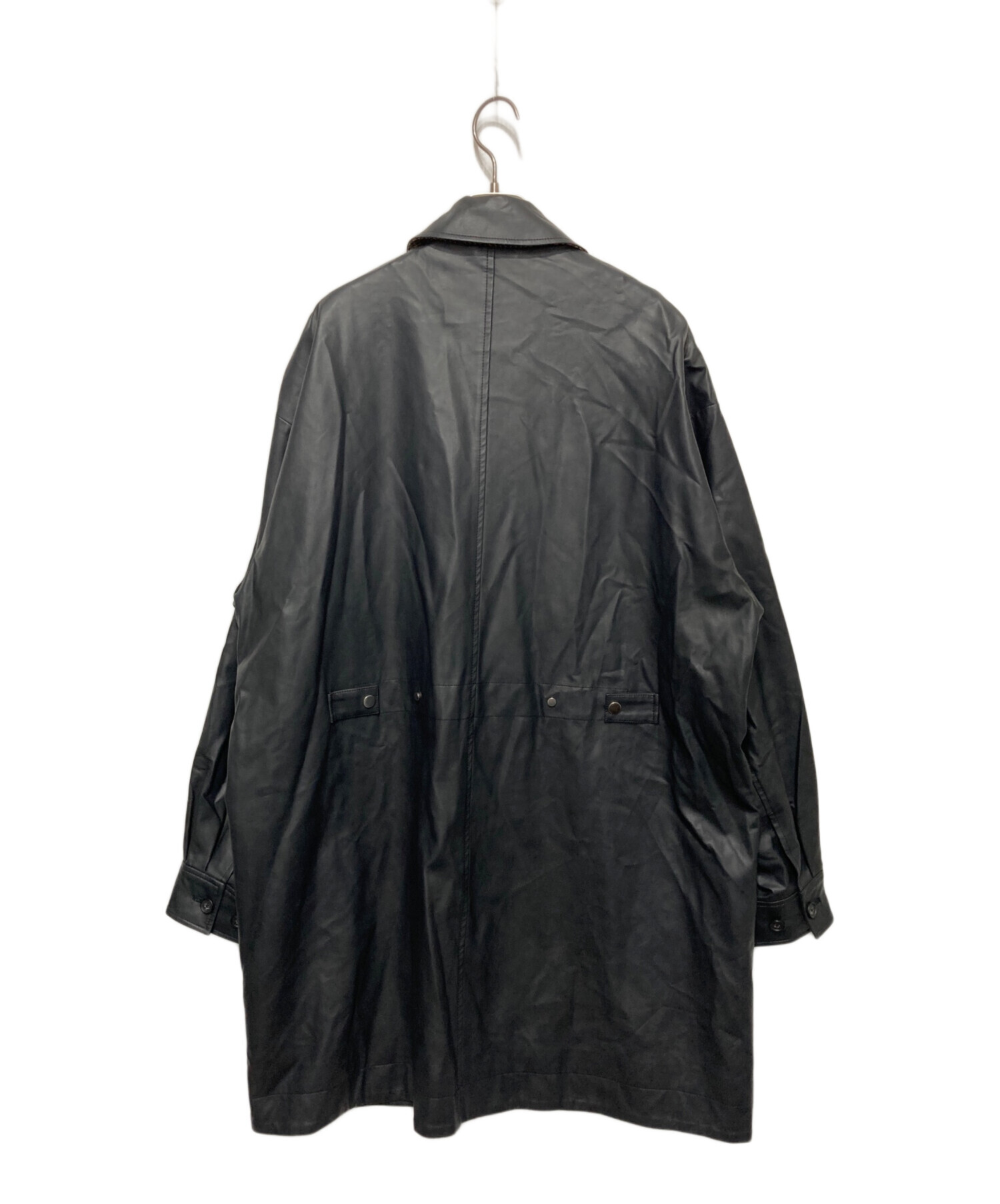 中古・古着通販】taupe (トープ) アンティークレザーハーフコート 