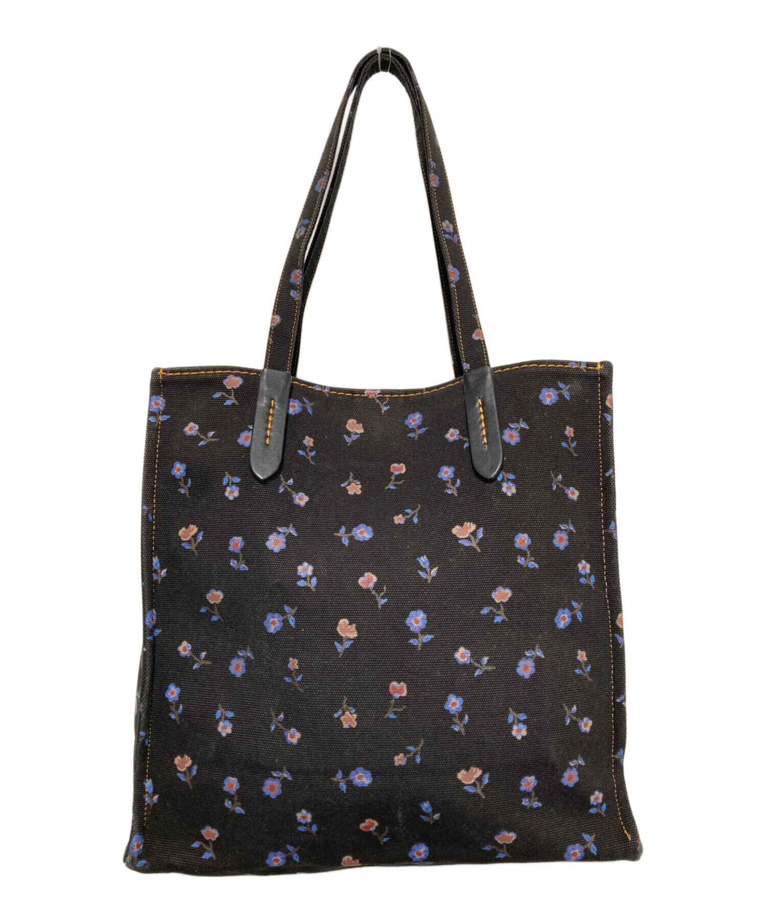 中古・古着通販】COACH (コーチ) キャンバストートバッグ ブラック 