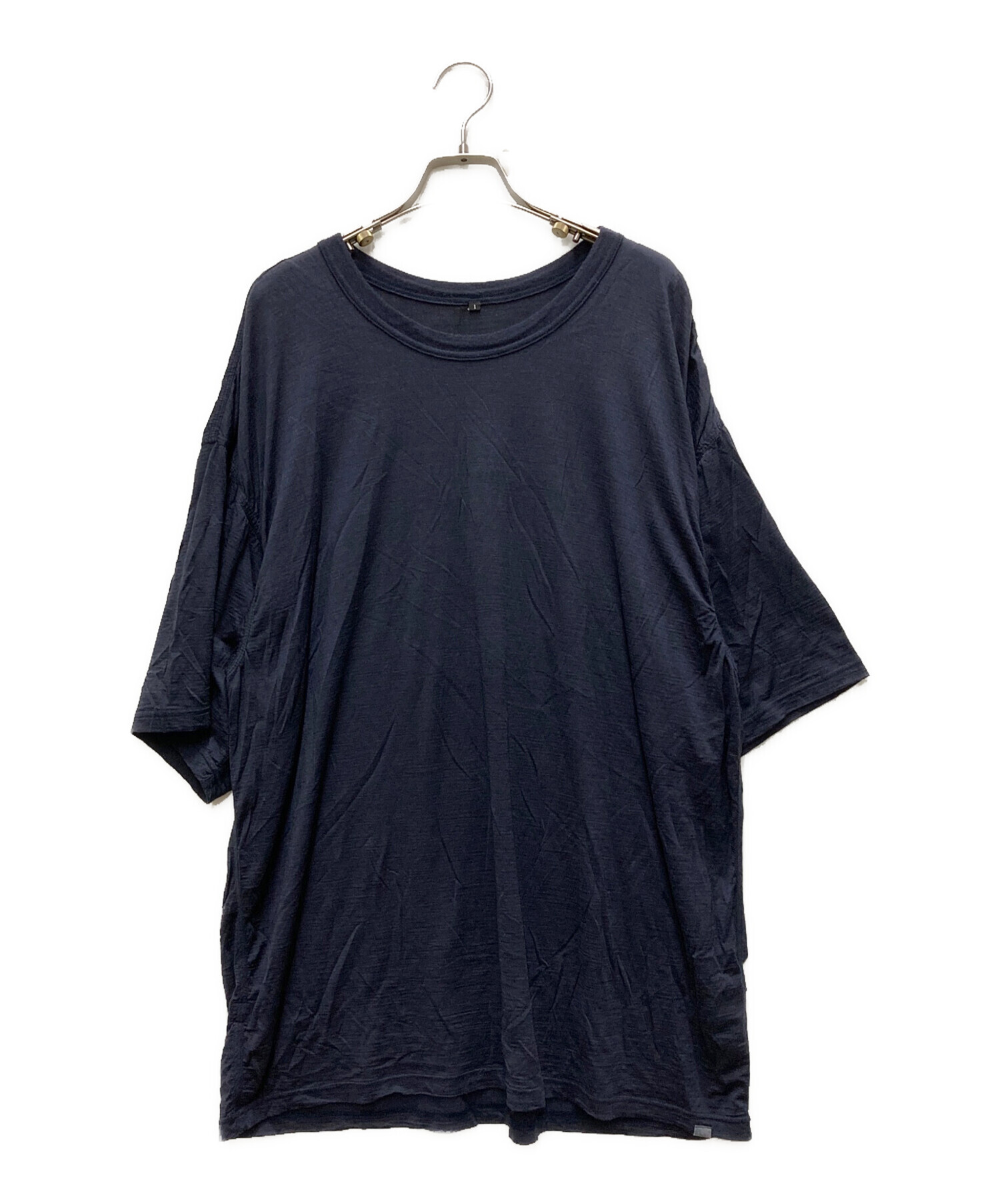SNBYA.H ウォッシャブルメリノ TEE LS ネイビー サイズ1