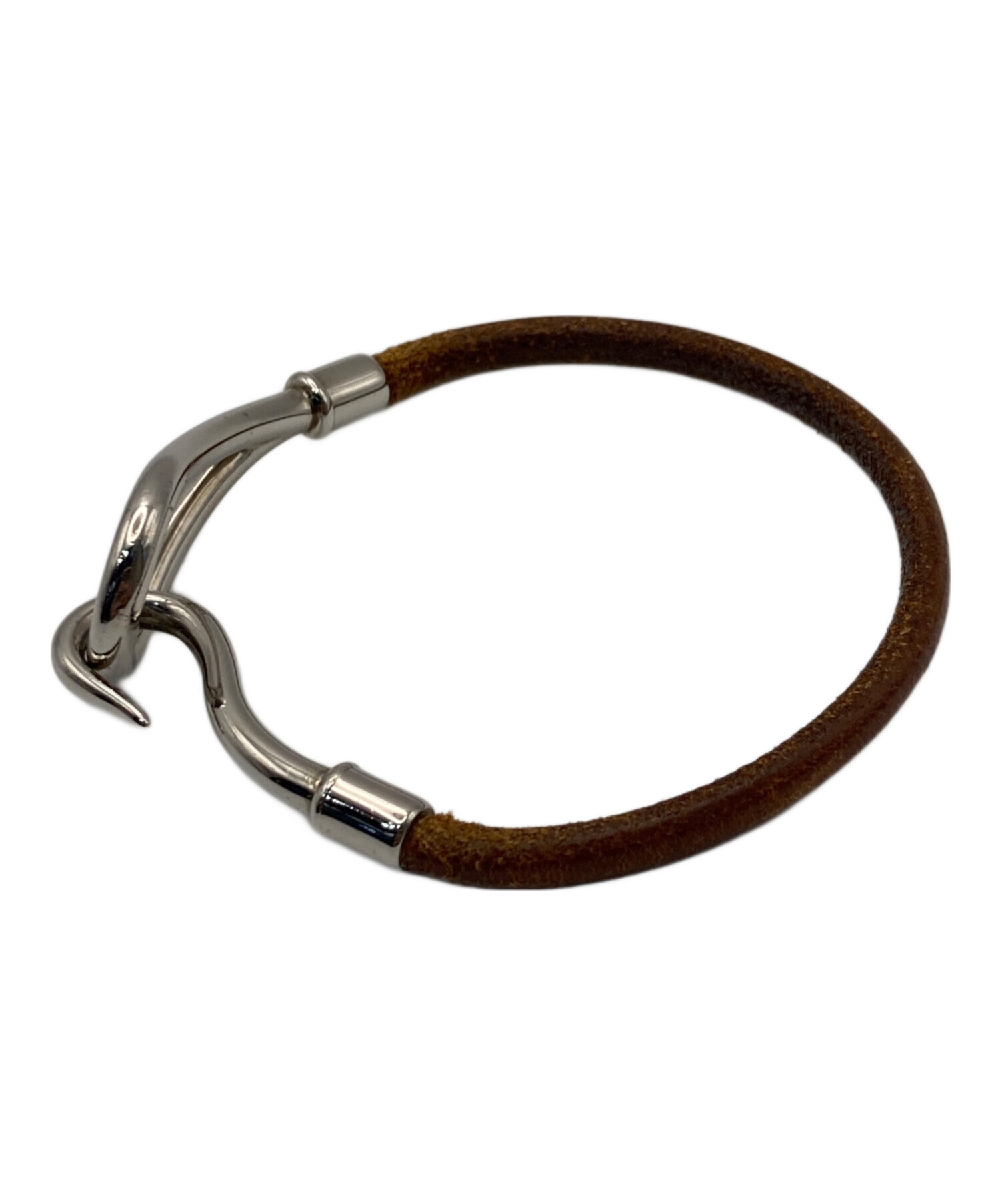 中古・古着通販】HERMES (エルメス) ジャンボHブレスレット ブラウン