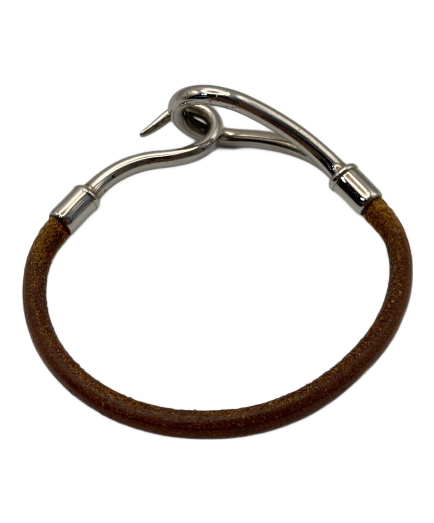 中古・古着通販】HERMES (エルメス) ジャンボHブレスレット ブラウン