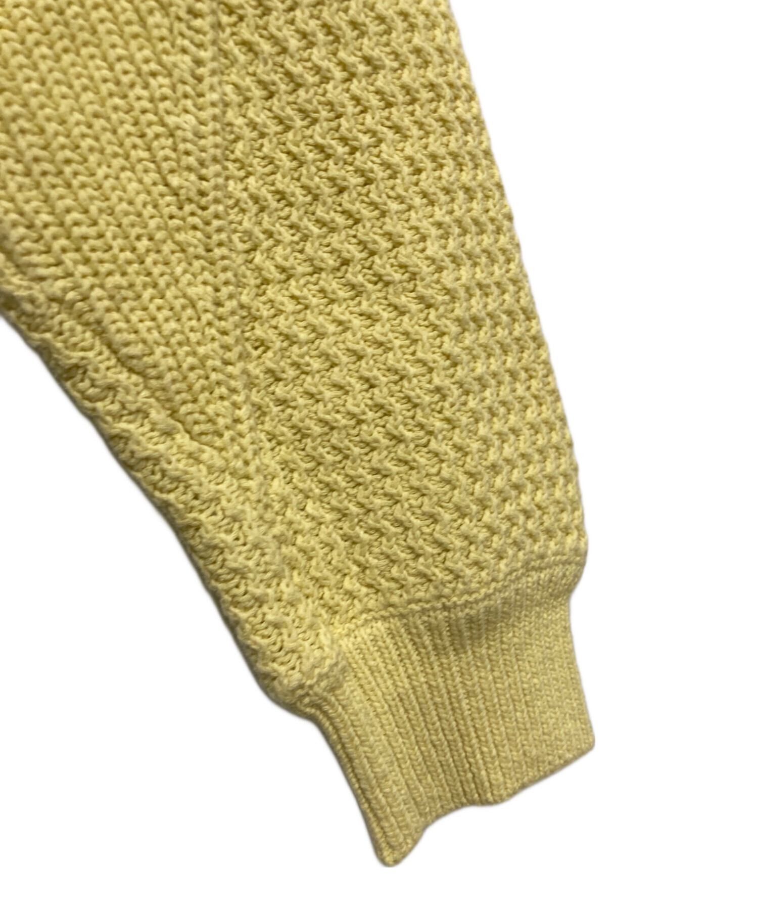 中古・古着通販】UNUSED (アンユーズド) crew neck knit. イエロー