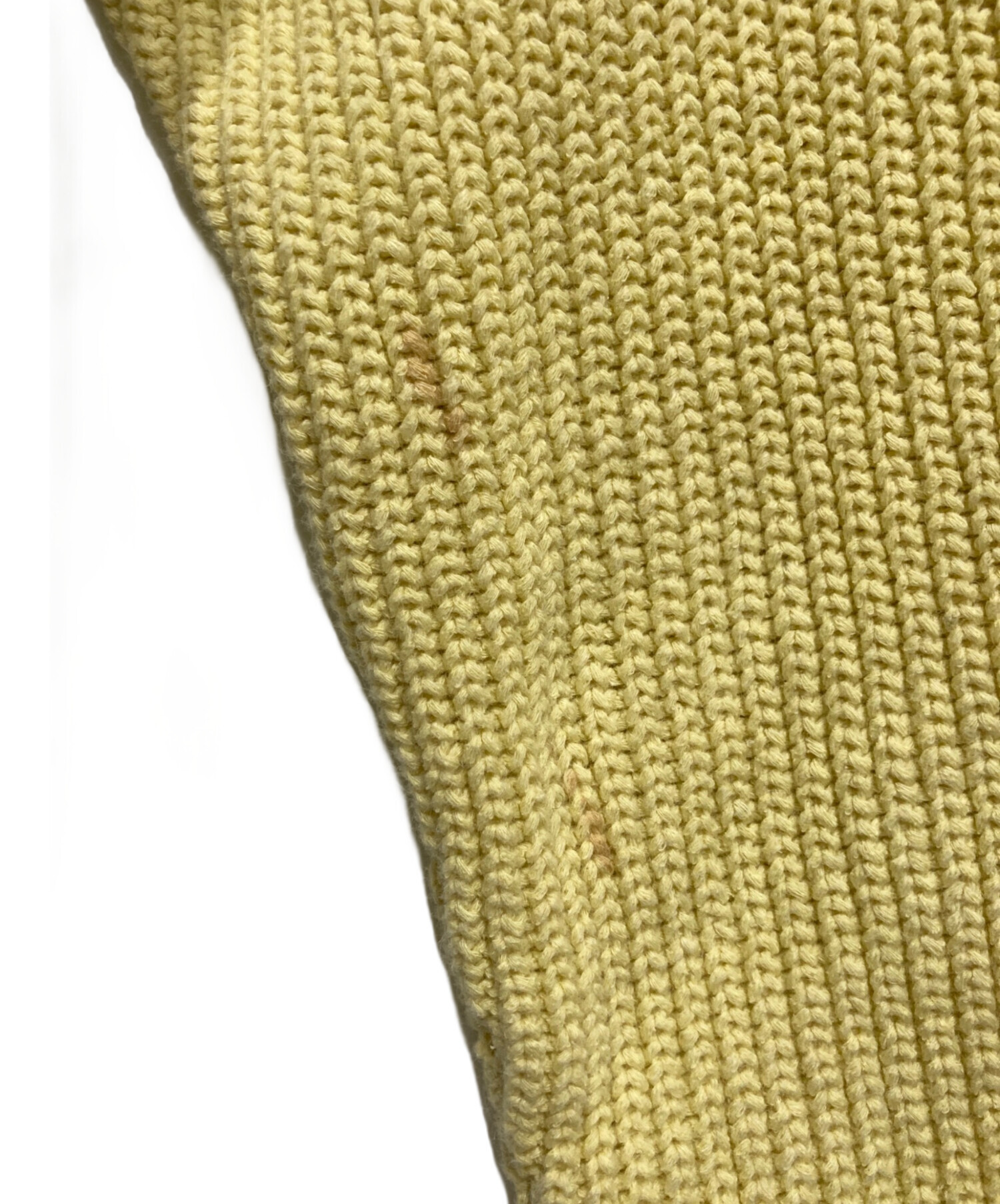 中古・古着通販】UNUSED (アンユーズド) crew neck knit. イエロー