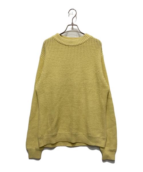 未使用　lnertia 中古・古着通販】UNUSED (アンユーズド) crew neck knit. イエロー