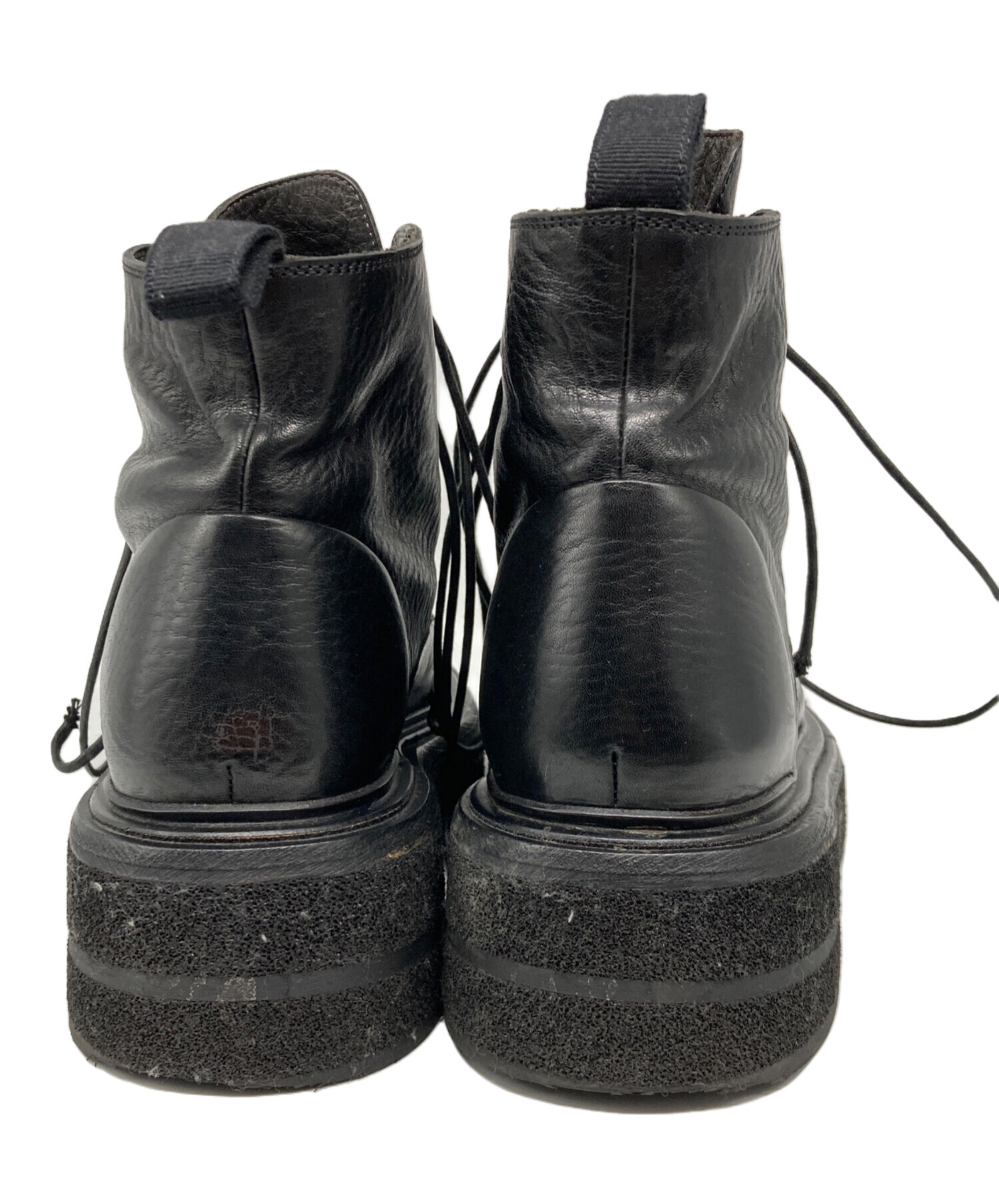 Marsell スクエアトゥブーツ　ジップアップ　38 Marsell スクエアトゥブーツ ジップアップ 38 Marsell スクエアトゥ