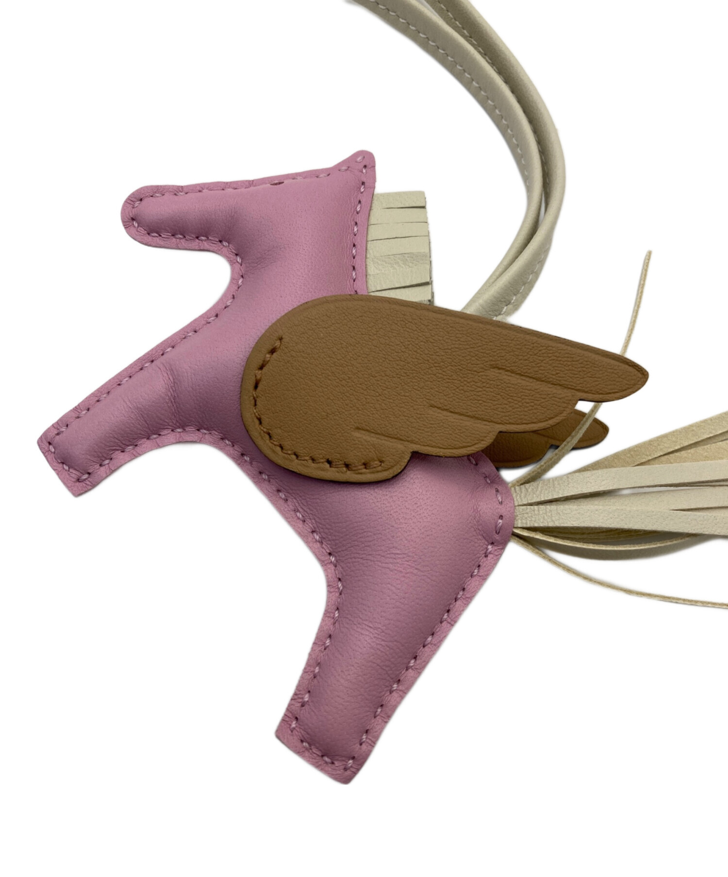 エルメス　ペガサス pm ピンク 中古・古着通販】HERMES (エルメス) ロデオペガサスPM ピンクベージュ