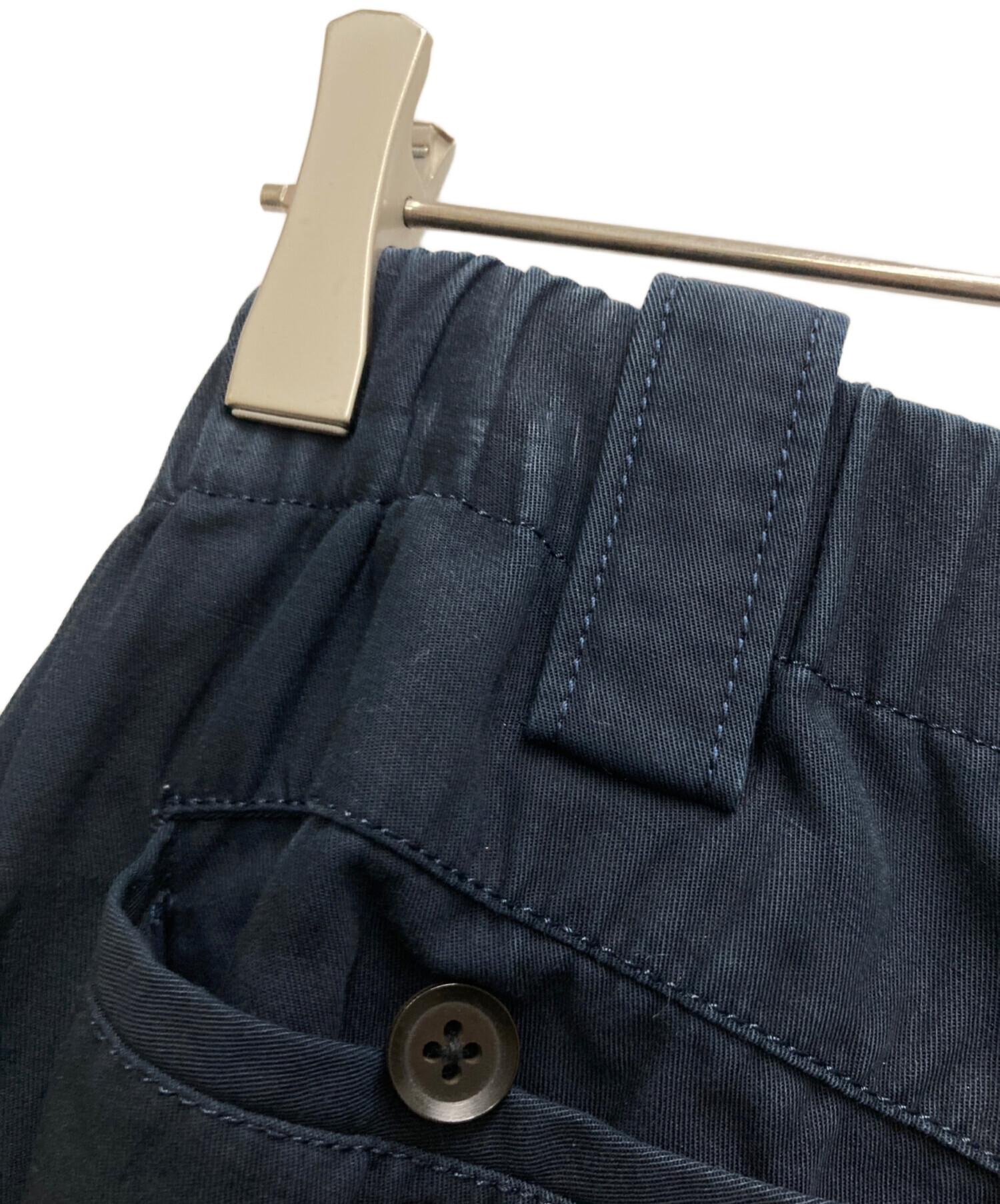 Y's yohjiyamamoto リネン　ワイドパンツ　ネイビー 中古・古着通販】Y's Yohji Yamamoto (ワイズ ヨウジヤマモト) ワイド