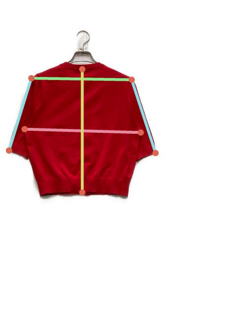 中古・古着通販】CABaN (キャバン) 半袖カーディガン レッド サイズ:S