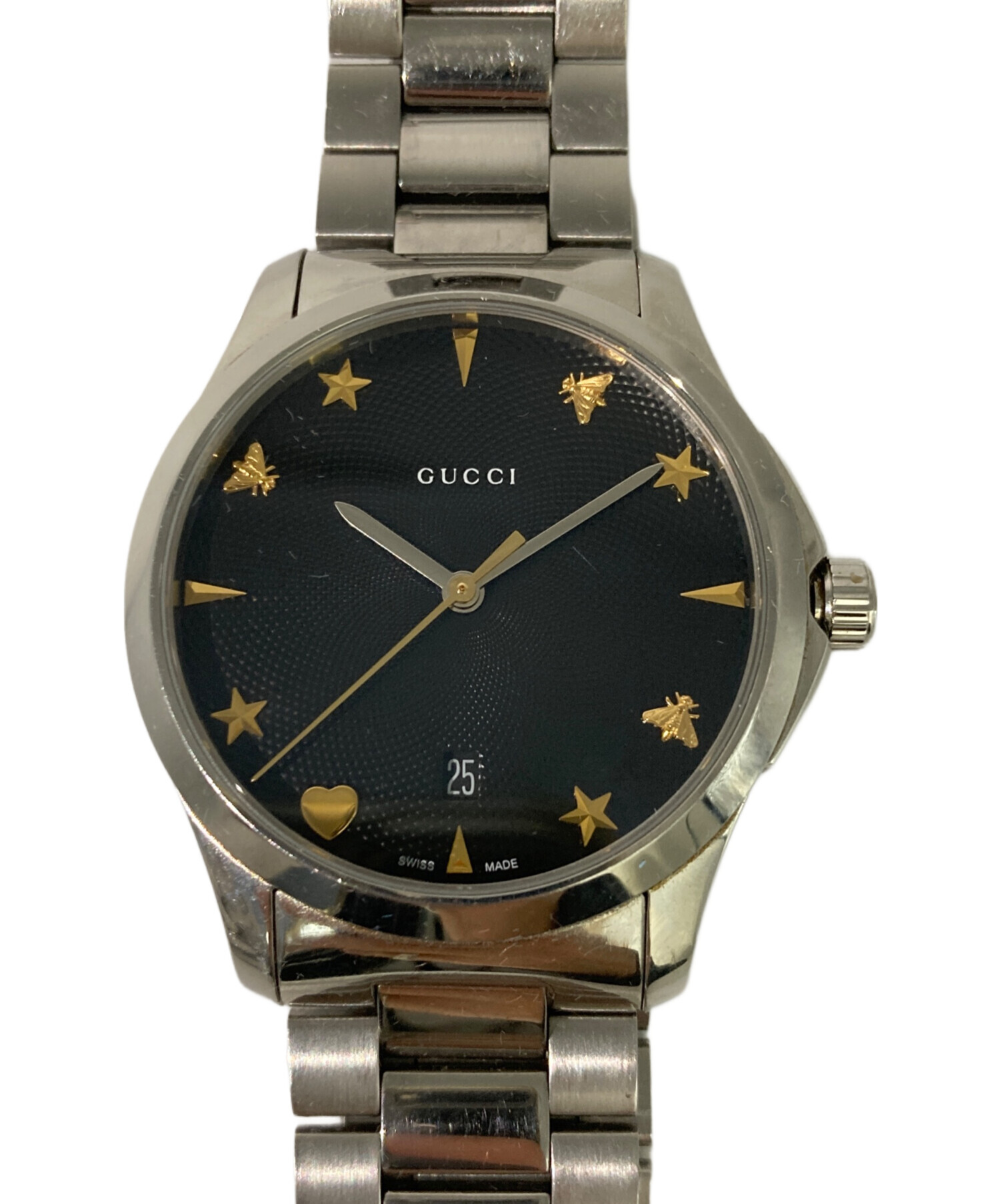 【USED美品】GUCCI デジタル腕時計 中古・古着通販】GUCCI (グッチ) デジタルウォッチ ブラック｜ブランド