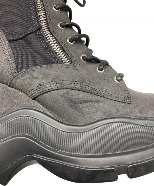 中古・古着通販】YELLO (イエロー) BAISEN SHORT BOOTS ブラック