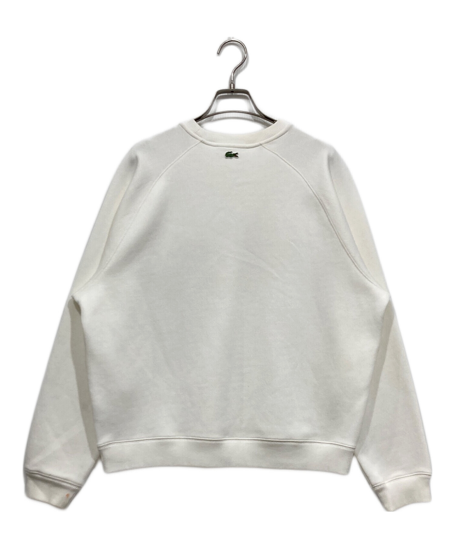 中古・古着通販】LACOSTE (ラコステ) ロゴラグランスウェット ホワイト 