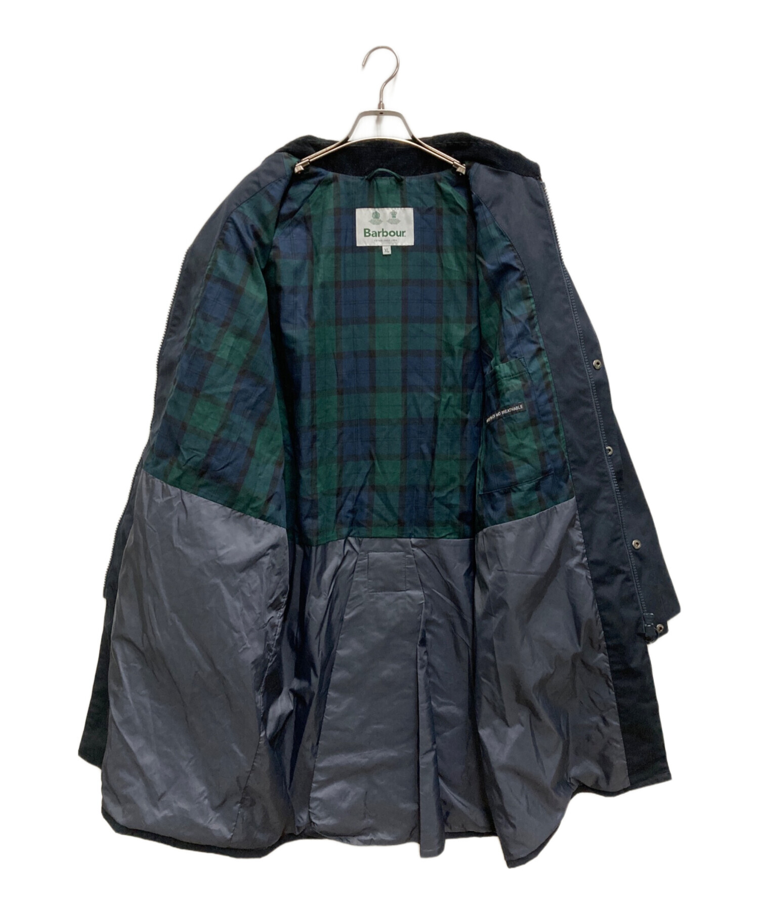 ばうばー 中古・古着通販】Barbour (バブアー) BURGHLEY ネイビー サイズ
