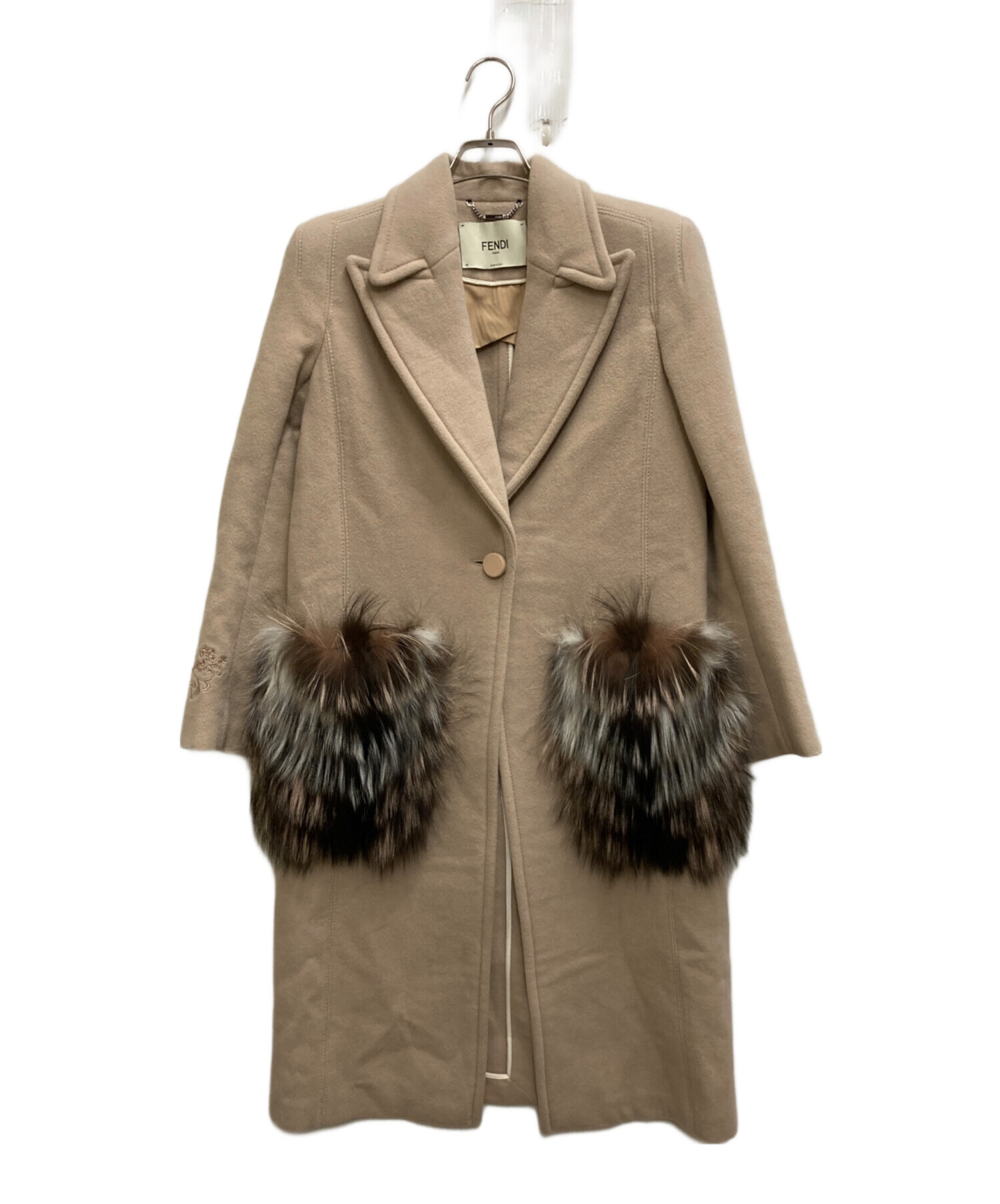 中古・古着通販】FENDI (フェンディ) ファーポケット ラムウール