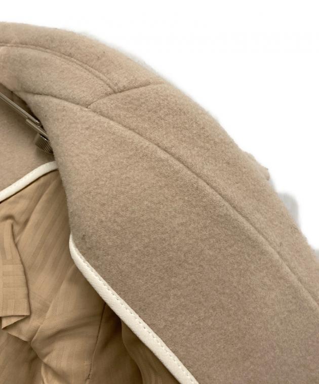 週末限定！FENDI 最高級裏FFウールコート　美品38 ホワイト FENDI（フェンディ） コート ブランドオフ ウール その他コート ウール