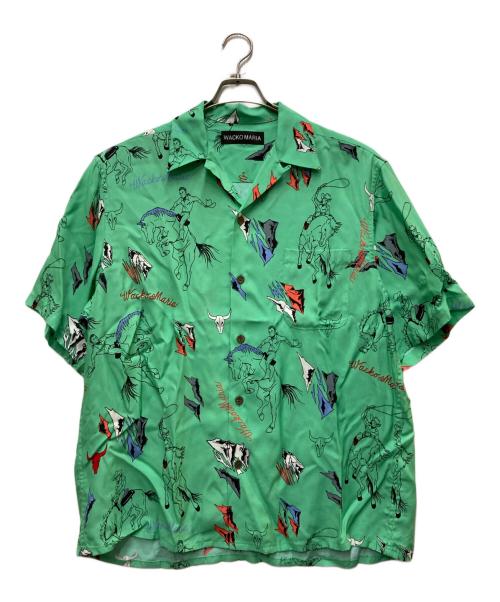 WACKO MARIA 半袖シャツ　緑　サイズM 中古・古着通販】WACKO MARIA (ワコマリア) HAWAIIAN SHIRT グリーン