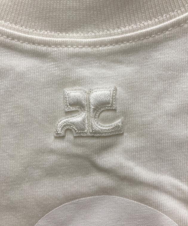 中古・古着通販】courreges (クレージュ) クロップドTシャツ ホワイト