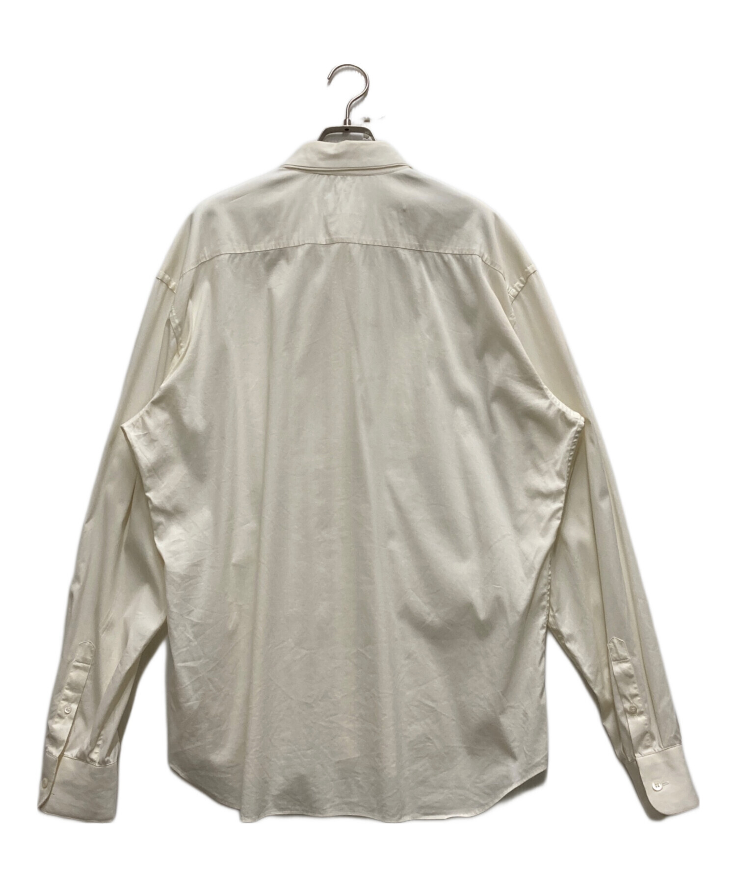中古・古着通販】PRADA (プラダ) コットンドレスシャツ ホワイト