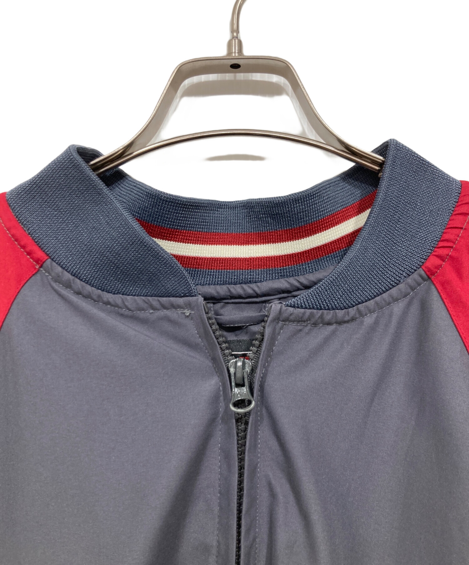 中古・古着通販】FUBU (フブ) ロゴビッグブルゾン グレー サイズ:XL 
