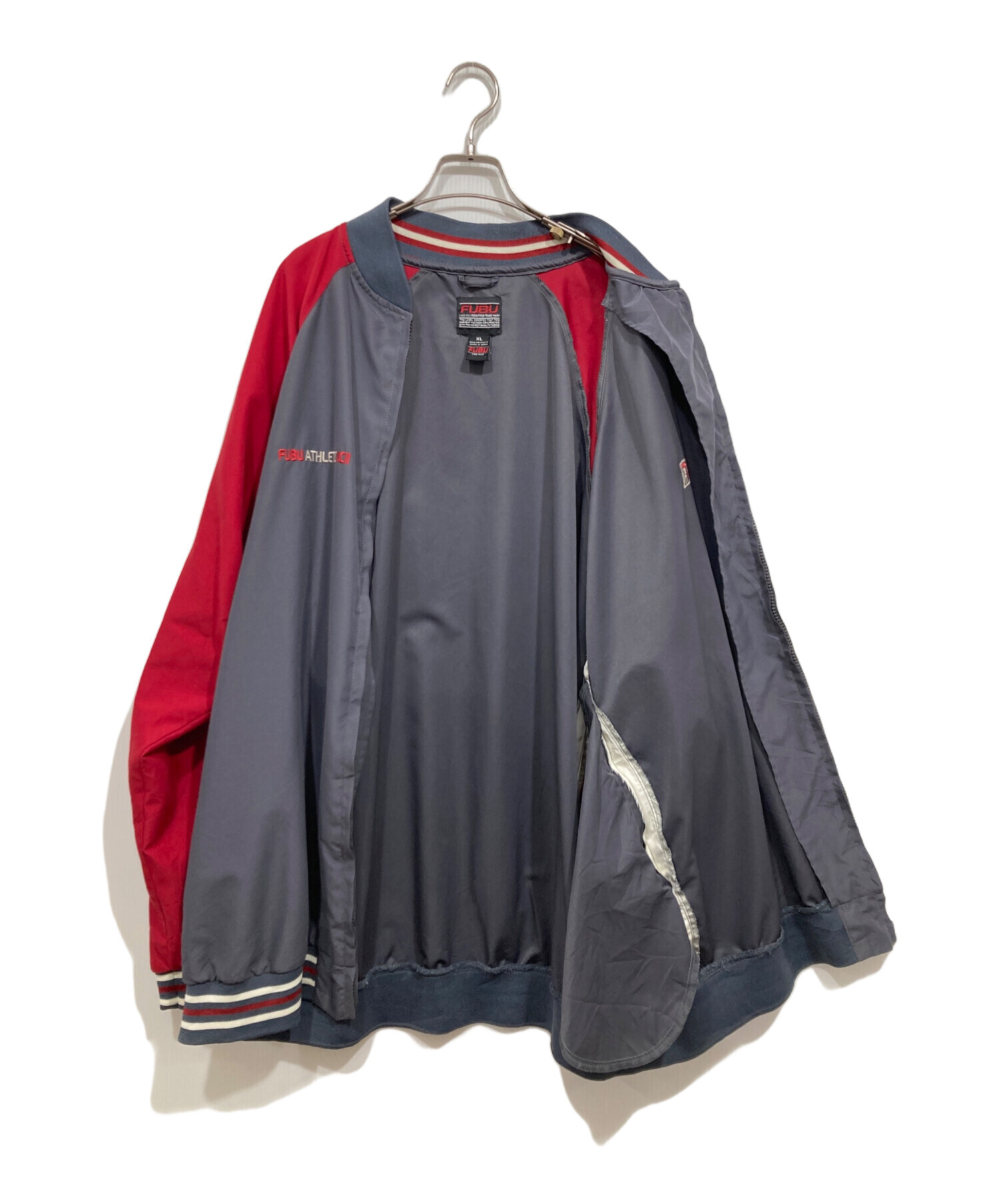 中古・古着通販】FUBU (フブ) ロゴビッグブルゾン グレー サイズ:XL 