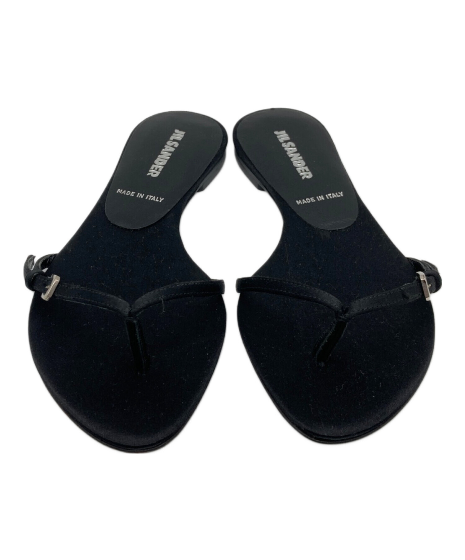 中古・古着通販】JIL SANDER (ジルサンダー) サンダル ブラック サイズ