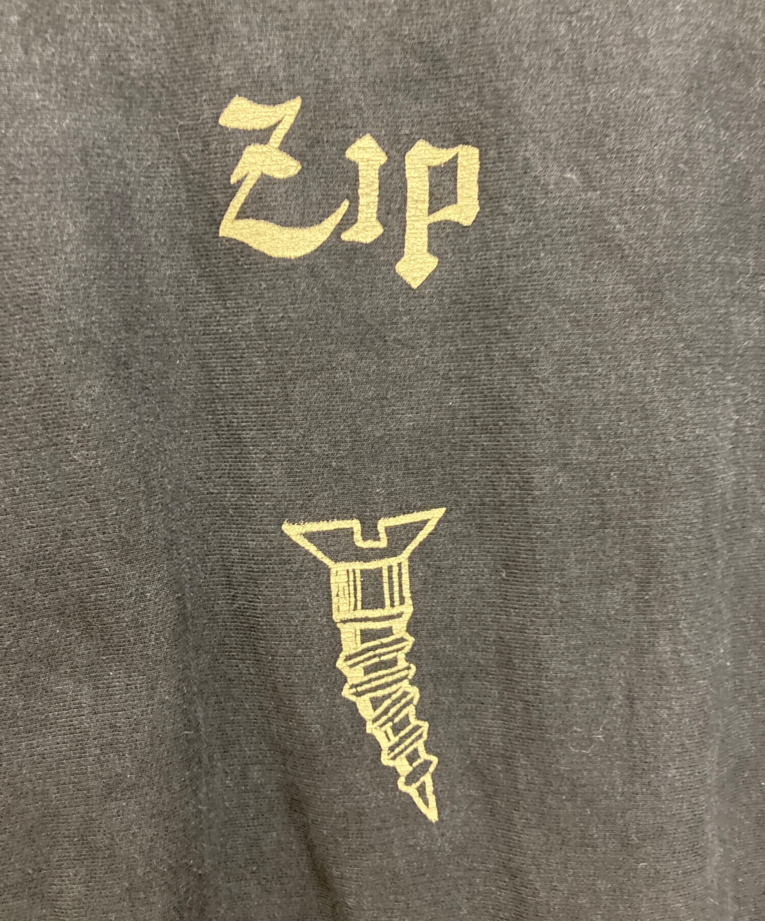 中古・古着通販】BOWWOW (バウワウ) ZIP DAMAGED CREW SWEAT ネイビー 
