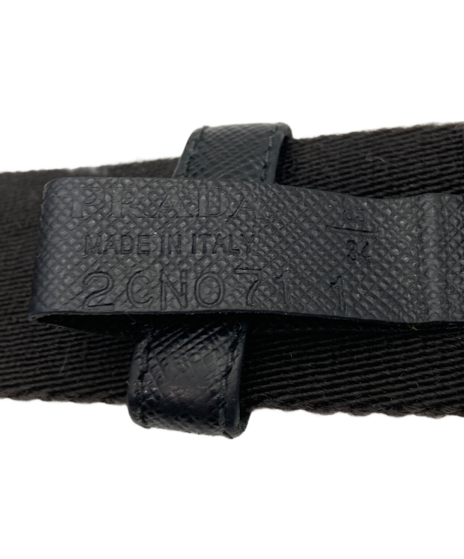 中古・古着通販】PRADA (プラダ) ロゴバックルガチャベルト