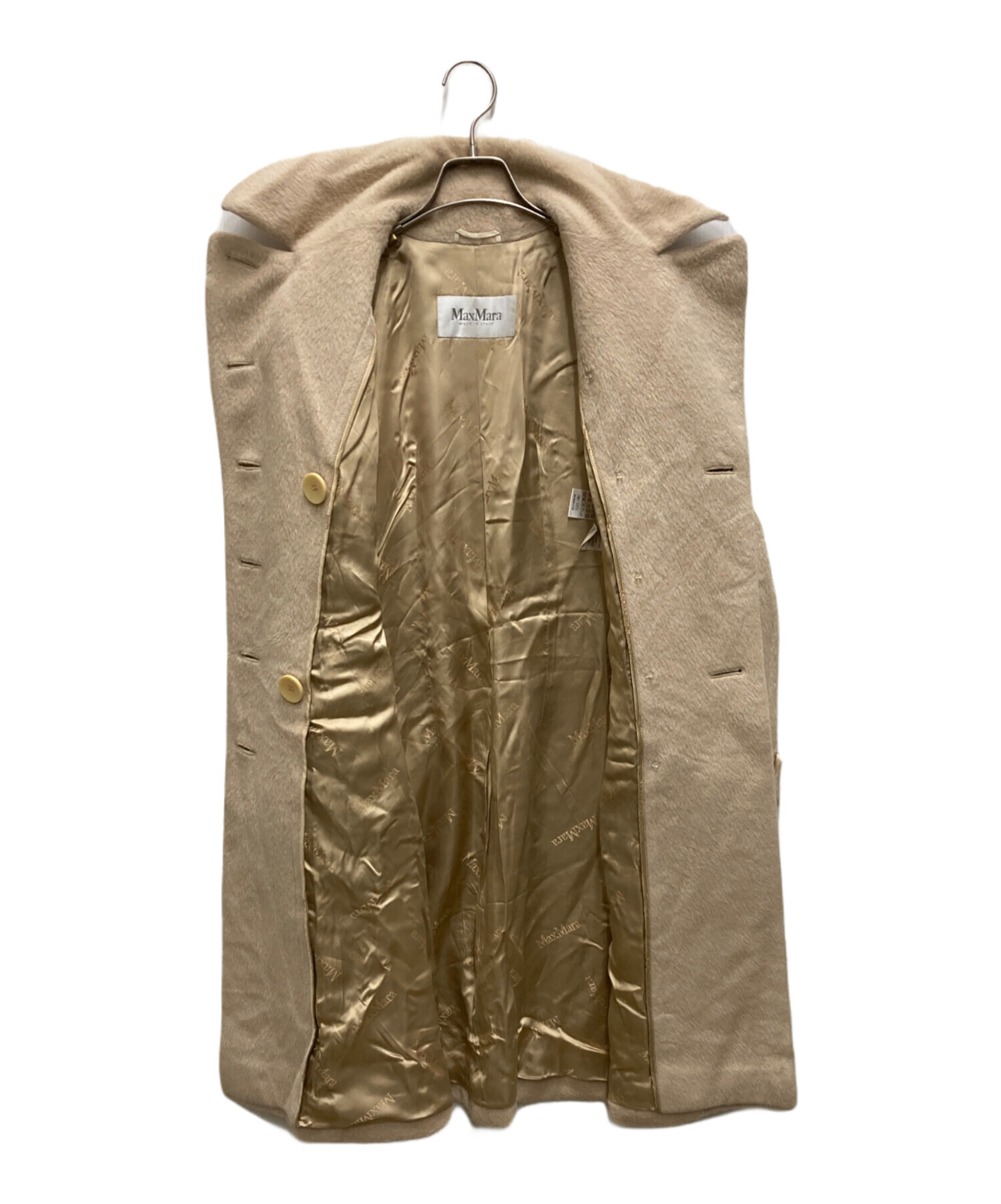 MaxMara ブラウン 茶 アルパカ シャギー コート 襟元 ゆったり LL 中古・古着通販】Max Mara Studio (マックスマーラ ストゥディオ