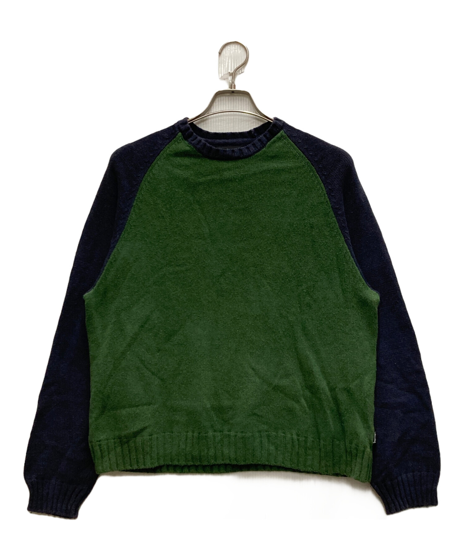 中古・古着通販】stussy (ステューシー) COLORBLOCKED RAGLAN KNIT