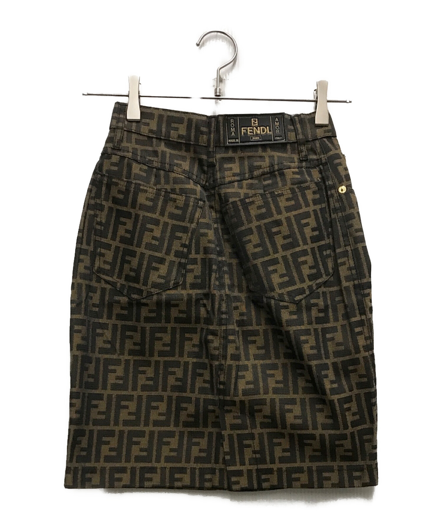中古・古着通販】FENDI JEANS (フェンディ ジーンズ) ズッカ柄スカート