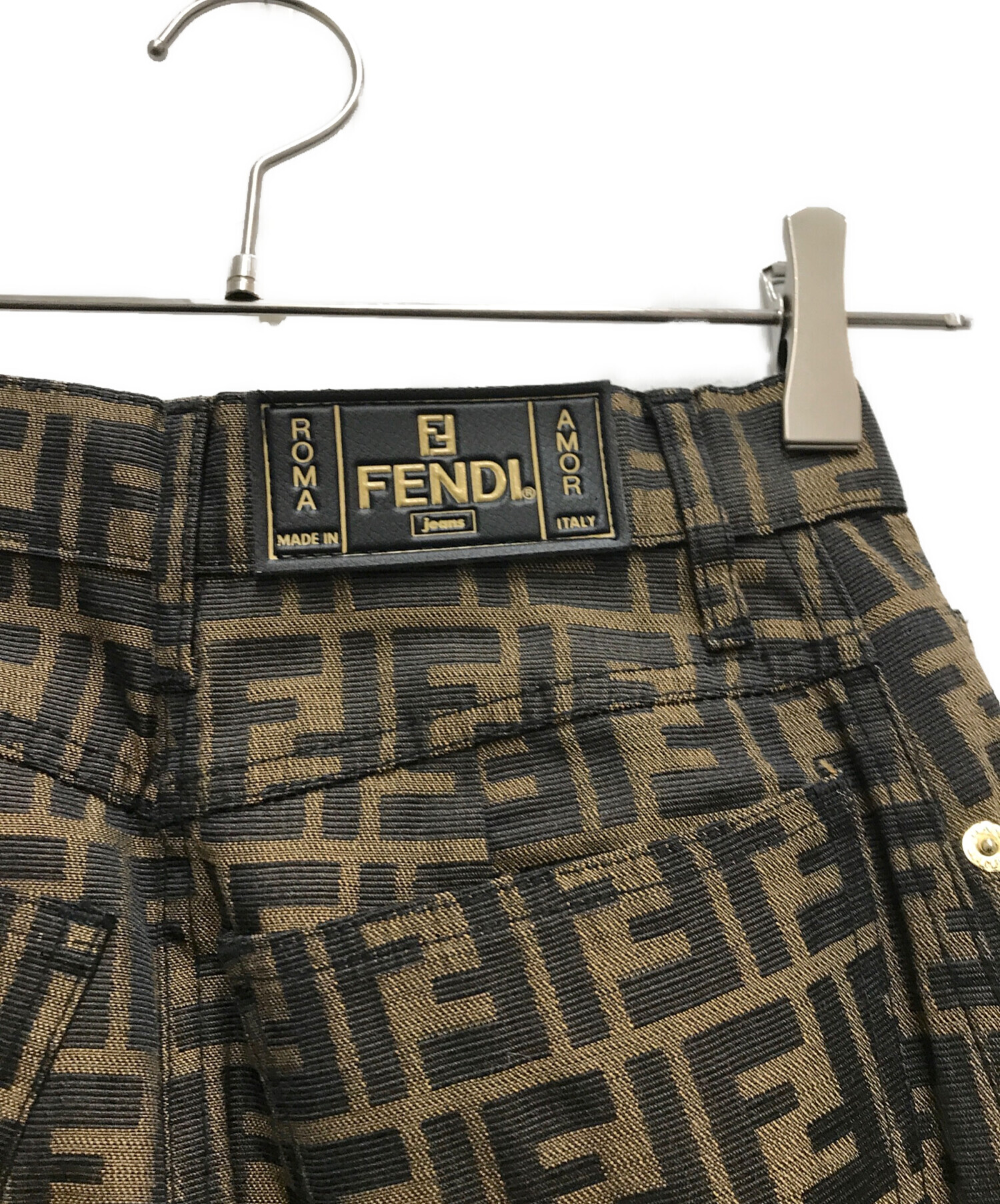 中古・古着通販】FENDI JEANS (フェンディ ジーンズ) ズッカ柄スカート