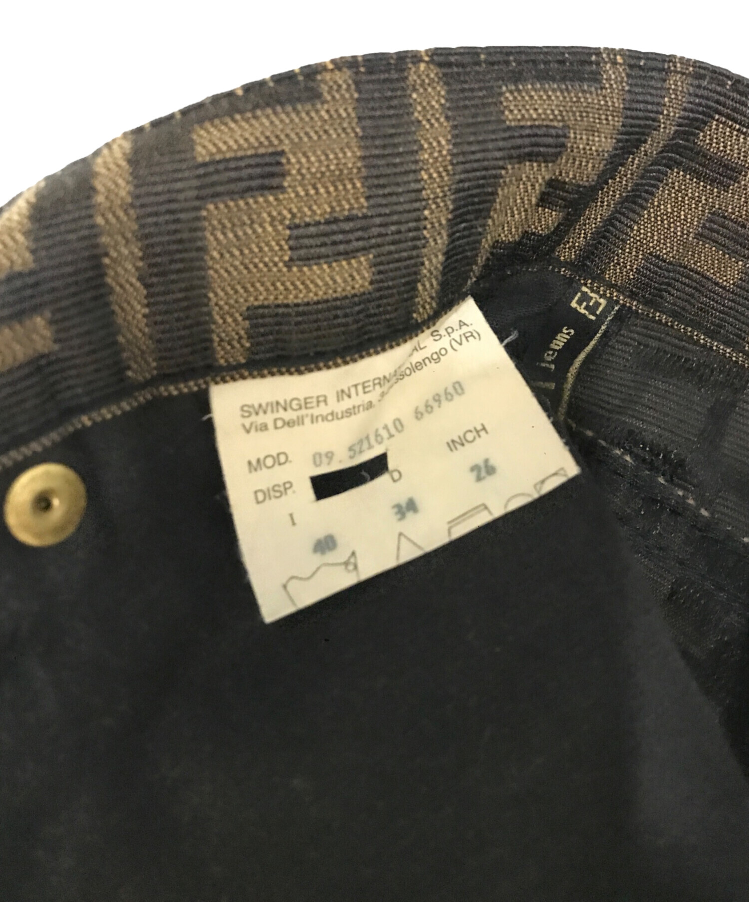 中古・古着通販】FENDI JEANS (フェンディ ジーンズ) ズッカ柄スカート