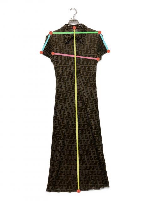 FENDI ズッカ柄　フェンディ　ポロシャツ　イタリア製　タイト　y2k 中古・古着通販】FENDI (フェンディ) ズッカ柄ポロシャツ ベージュ
