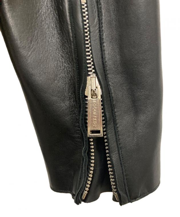 DSQUARED2定価20万 オーバーサイズレザージャケット DSQUARED2定価20万 オーバーサイズレザージャケット