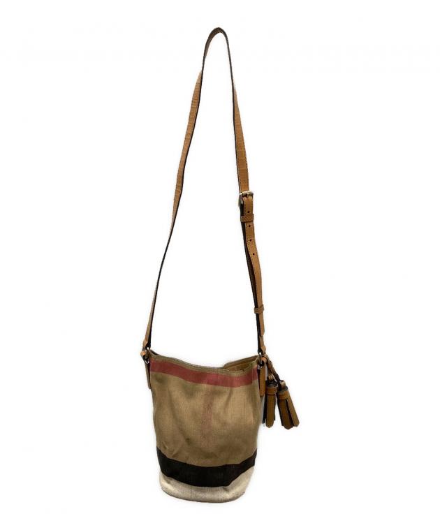 中古・古着通販】BURBERRY (バーバリー) 巾着ショルダーバッグ