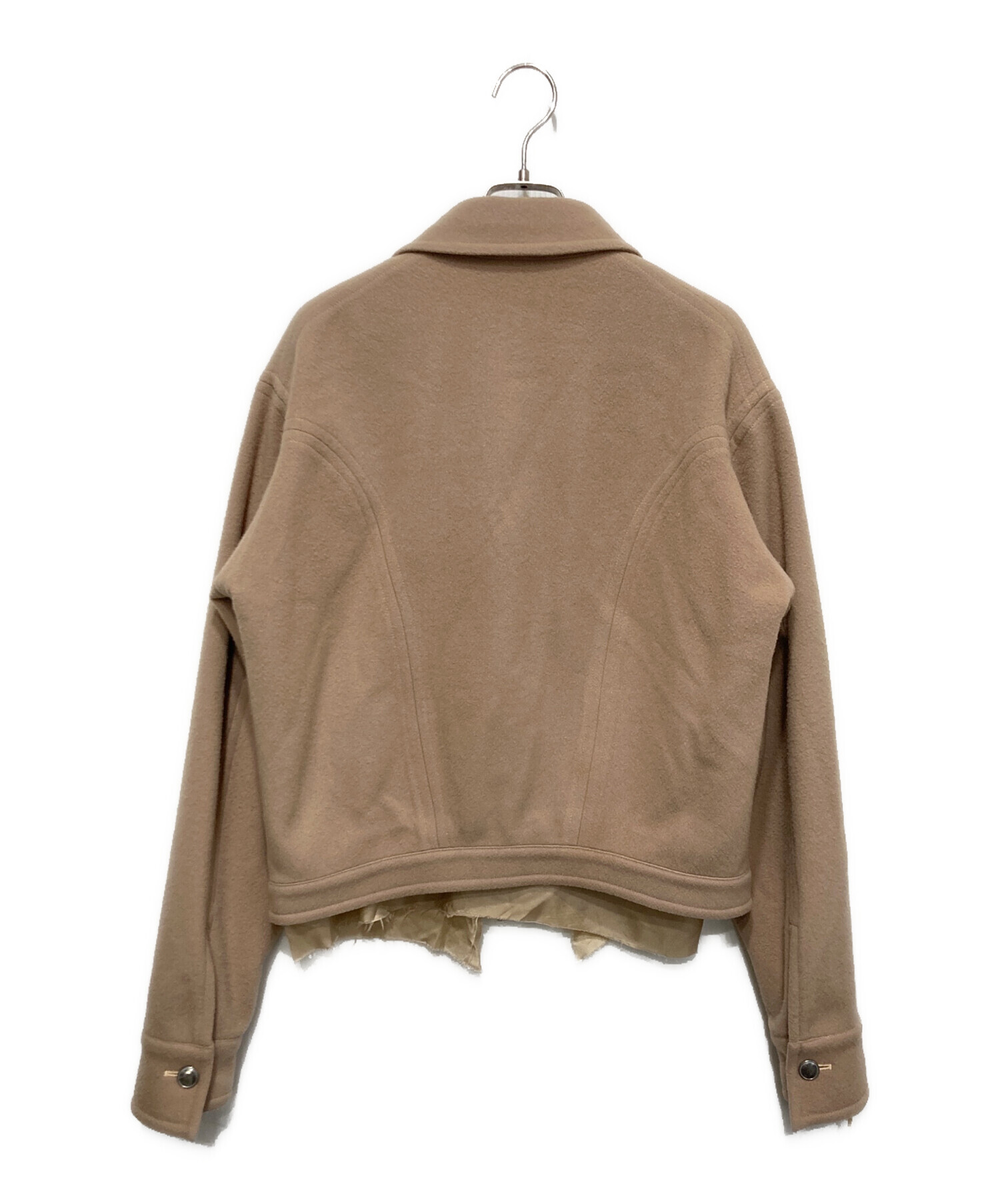 中古・古着通販】sulvam (サルバム) ウールショートブルゾン ベージュ